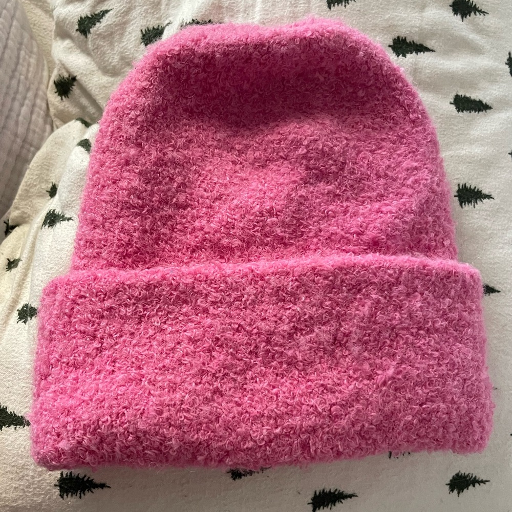 Pink Boucle Winter Beanie from A New Day